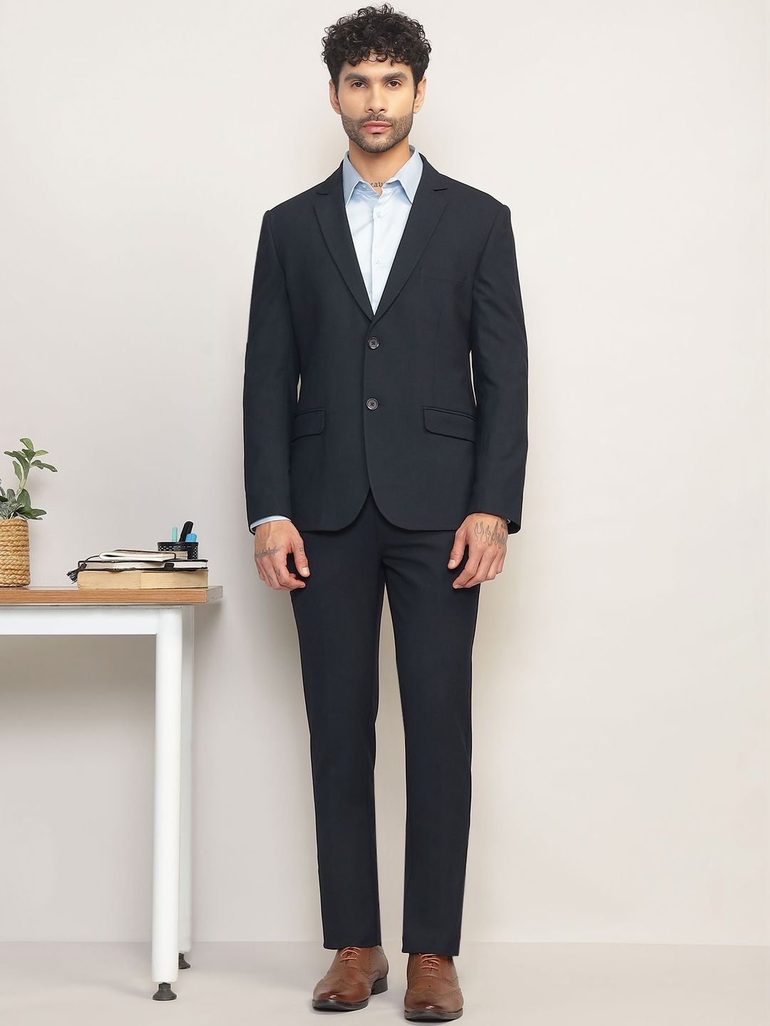 SUBTRACT Single-Breasted Slim-Fit Two-Piece Suit-picture-37