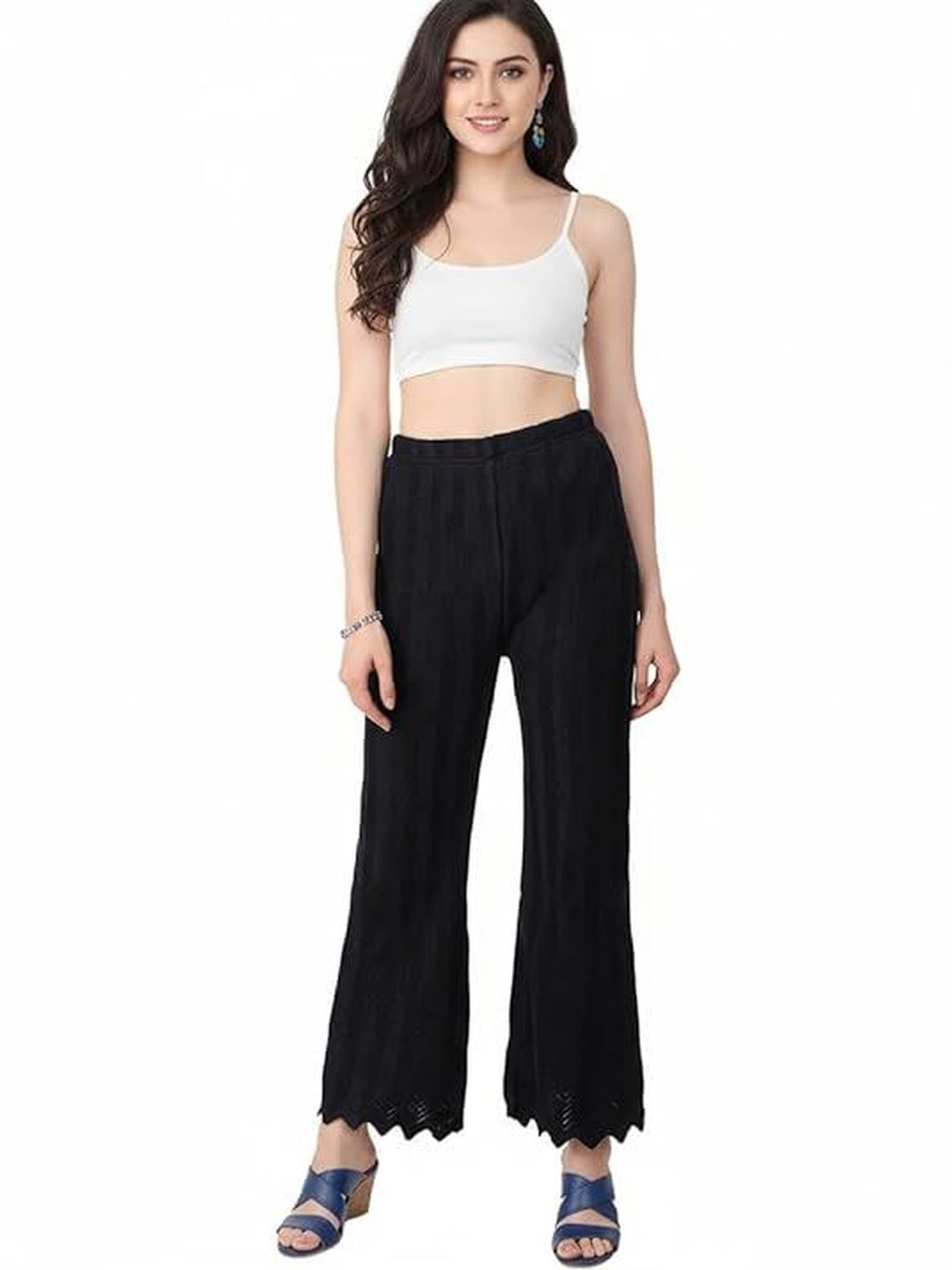 Thrifty Thread Women Knitted Ethnic Palazzos-picture-25