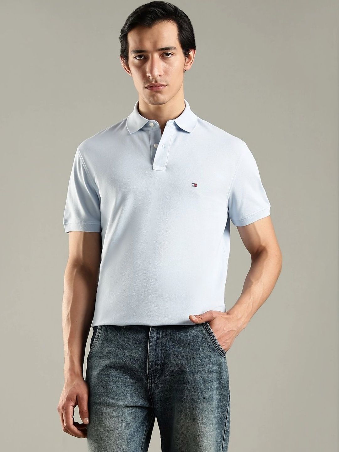 Tommy Hilfiger Men Brand Logo Polo Collar T-shirt-picture-37