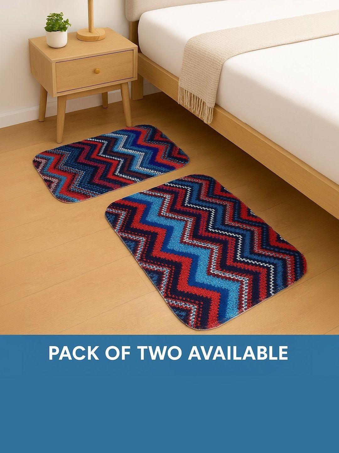 winner Blue 2-Pieces Printed Anti-Skid Floor Mat-picture-36