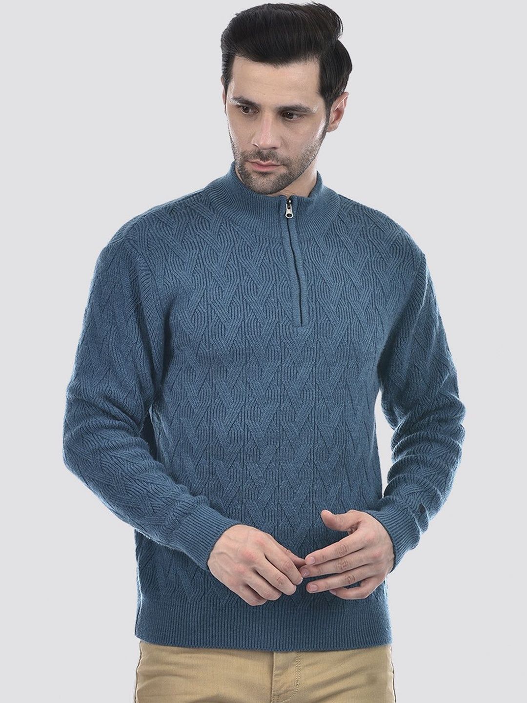 Numero Uno Men Cable Knit Pullover-picture-32