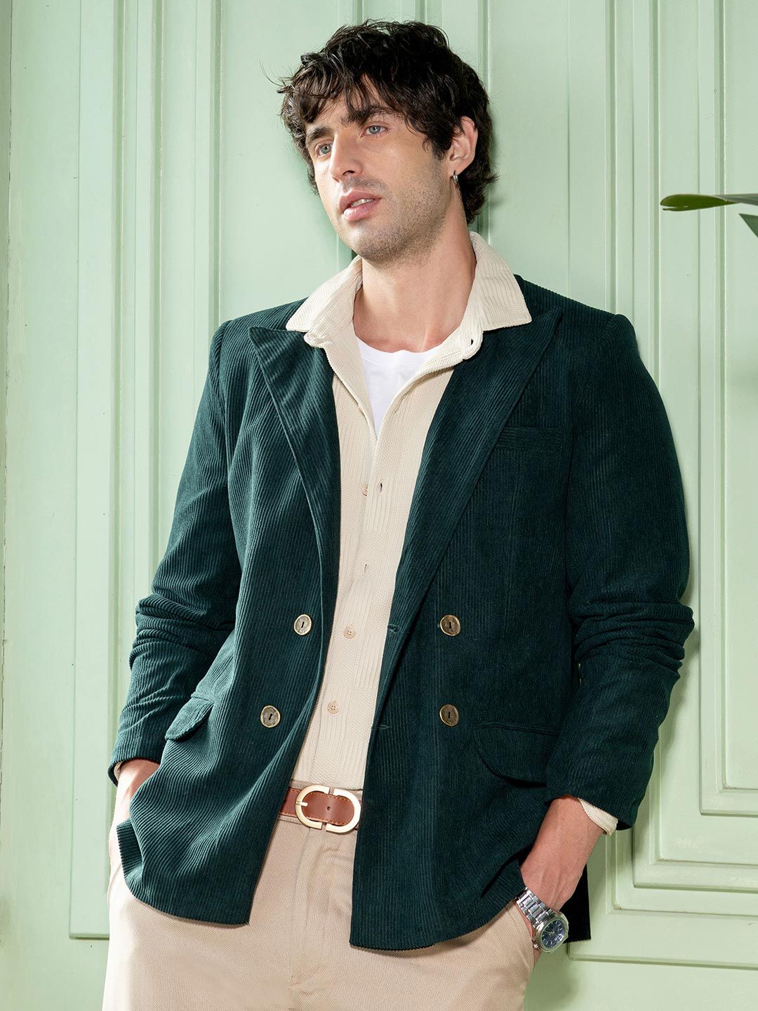 cahoot Campus Sutra Notched Lapel Double-Breasted Blazers-picture-31