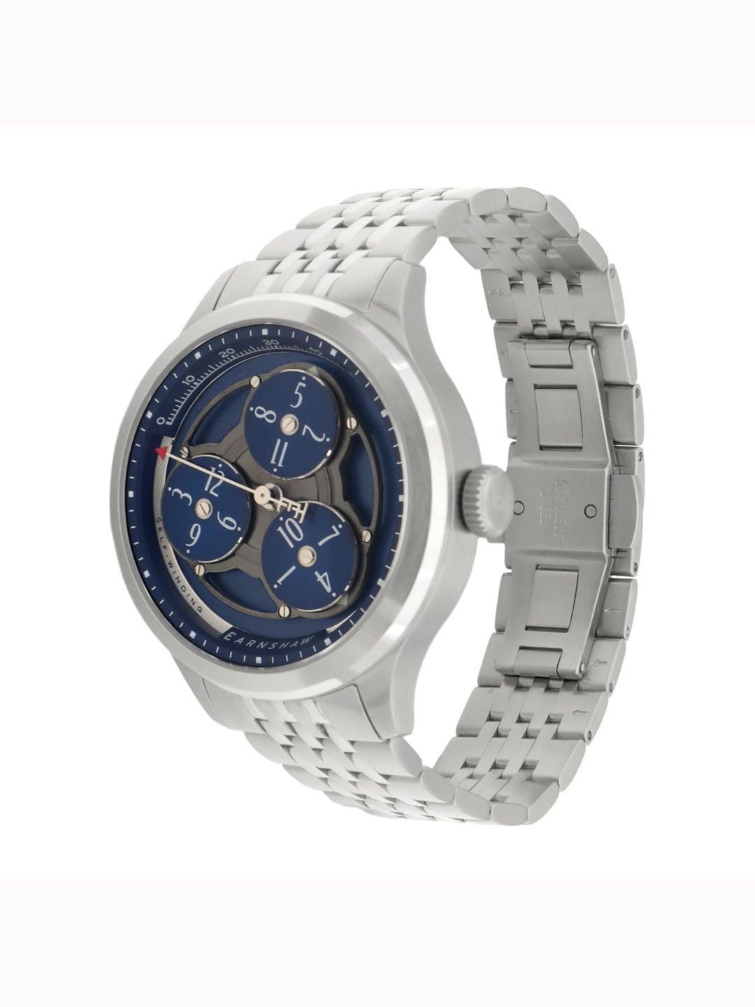 EARNSHAW Men Dial & Stainless Steel Bracelet Style Straps Analogue Motion Powered Watch-picture-33