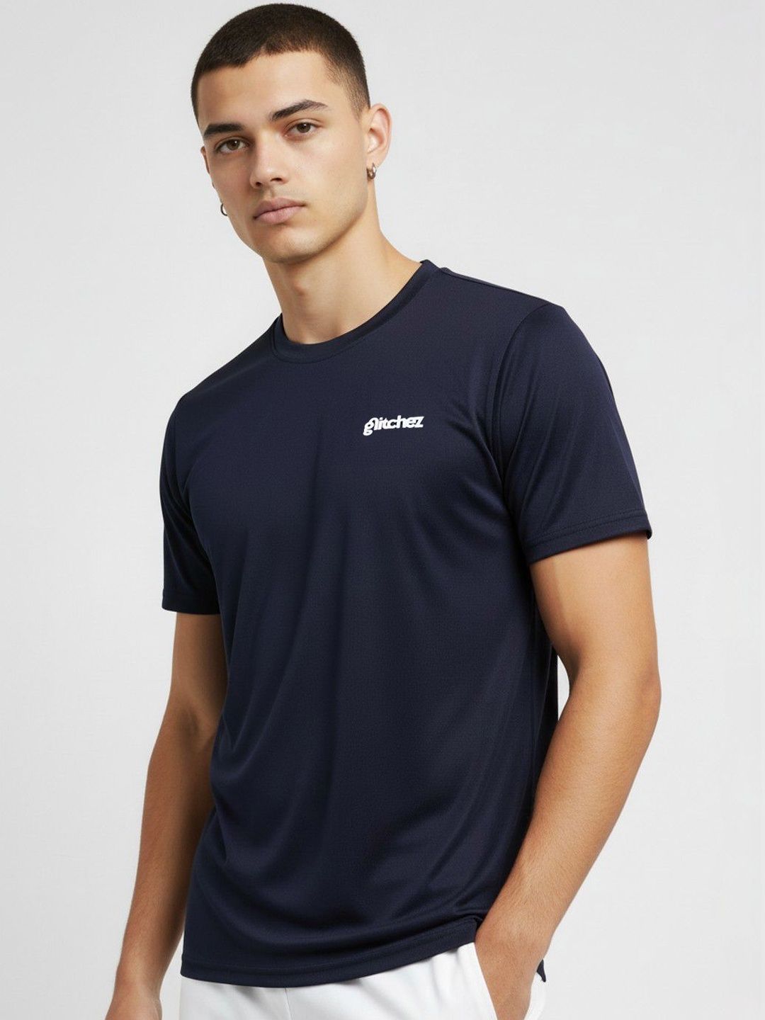 glitchez Men Brand Logo Printed Dri-FIT T-shirt-picture-33