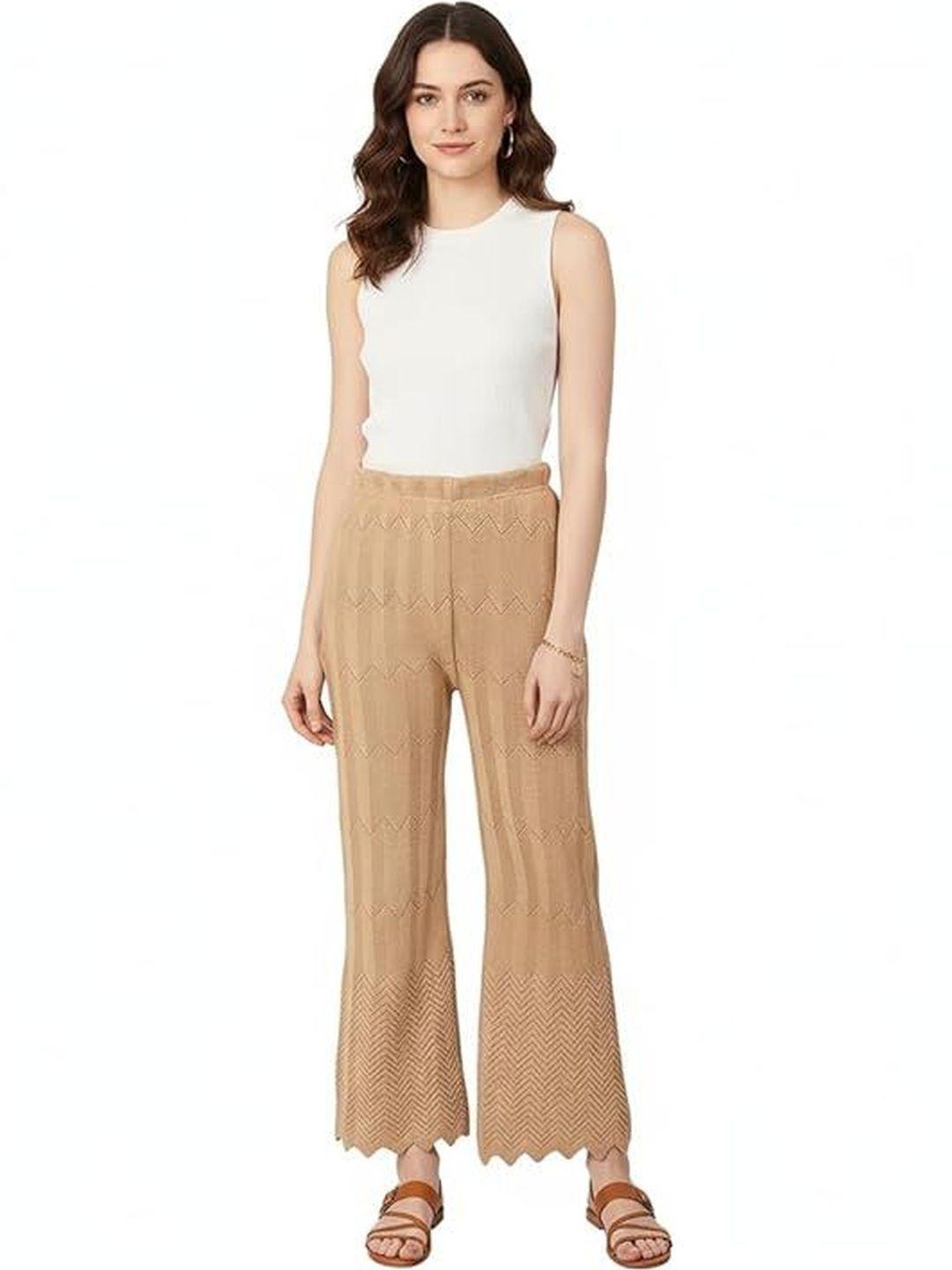 Thrifty Thread Women Knitted Palazzos-picture-10