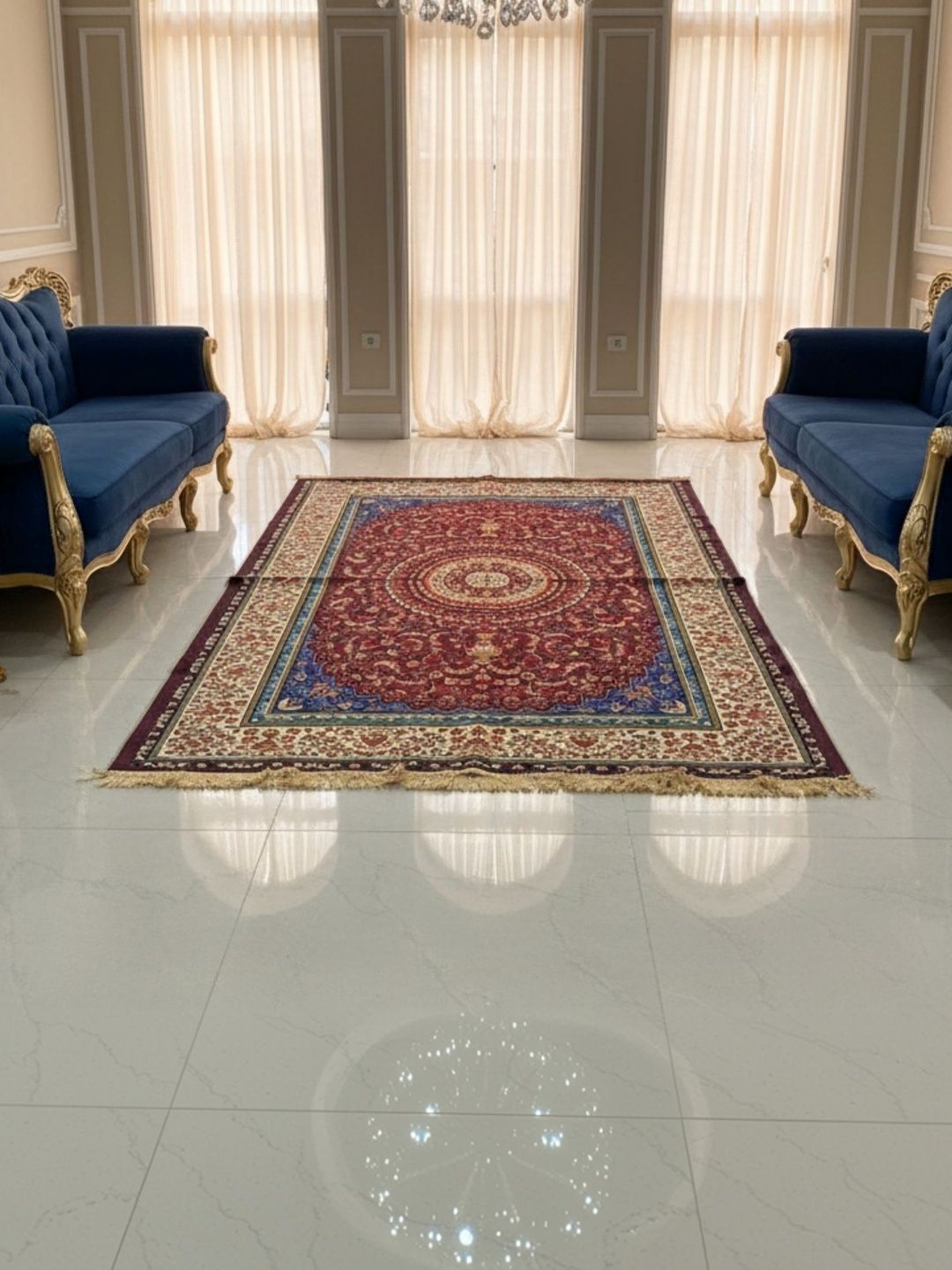 RADECOR Multicoloured Anti-Skid Polyester Carpet-picture-22