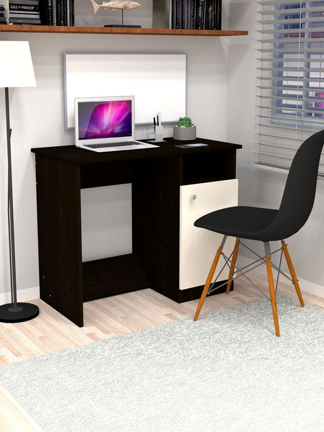 SPECIALITY PANELS Black Engineered Wood Free Standing Study Table-picture-57