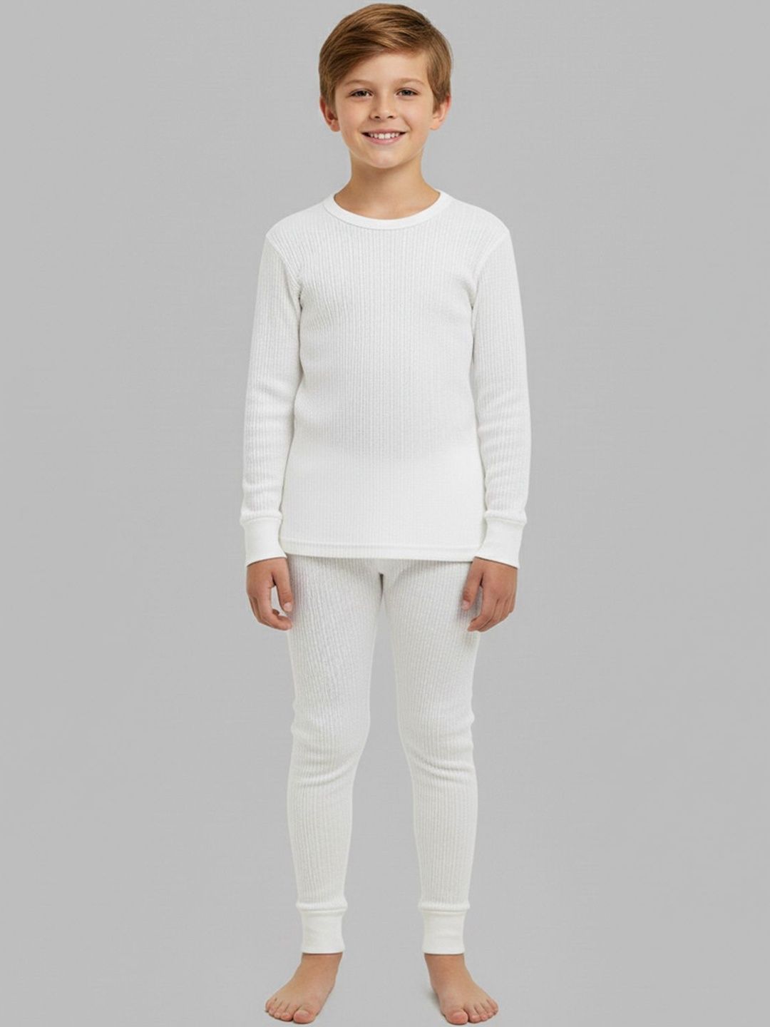 Lux Cozi Boys Cotton Round Neck Thermal Set-picture-54
