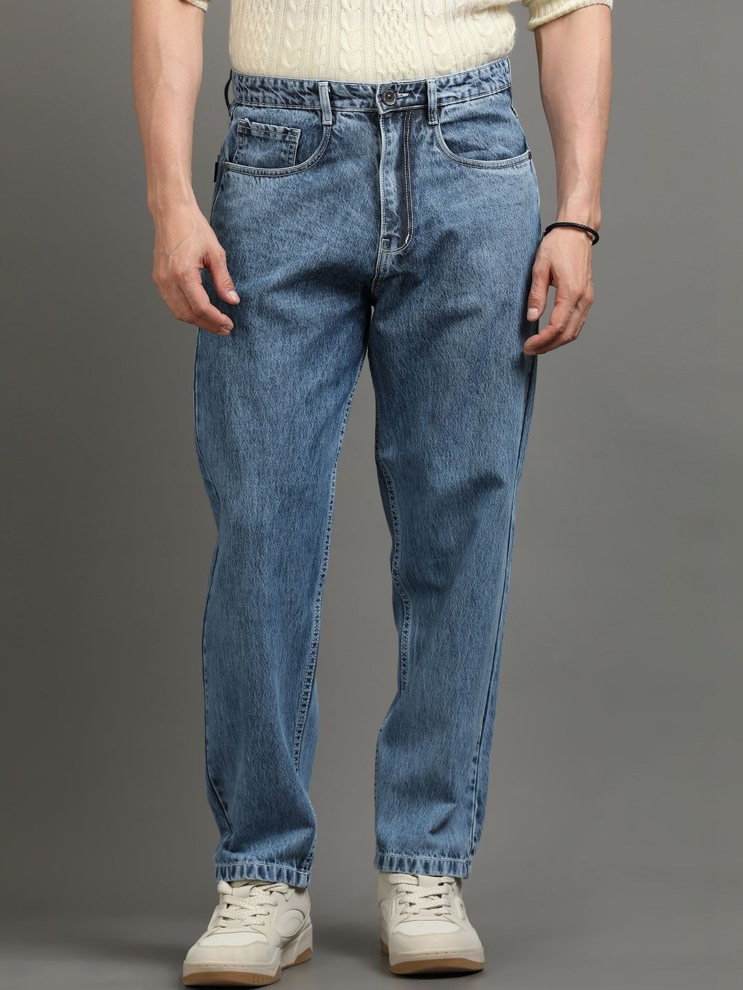 Kolor Fusion Men Loose Mid-Rise Light Fade Jeans-picture-19