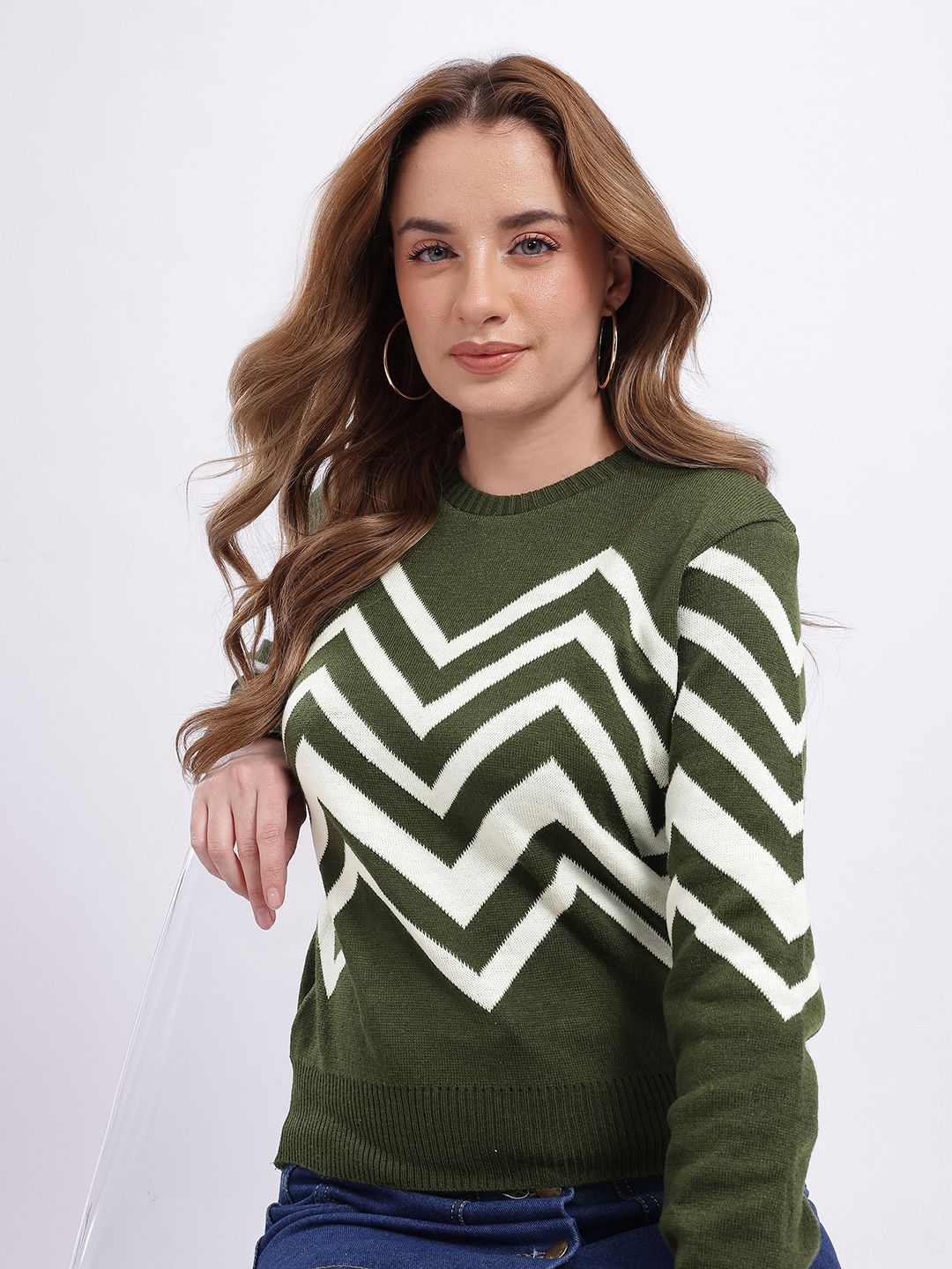 glitchez Chevron Design Pullover-picture-11