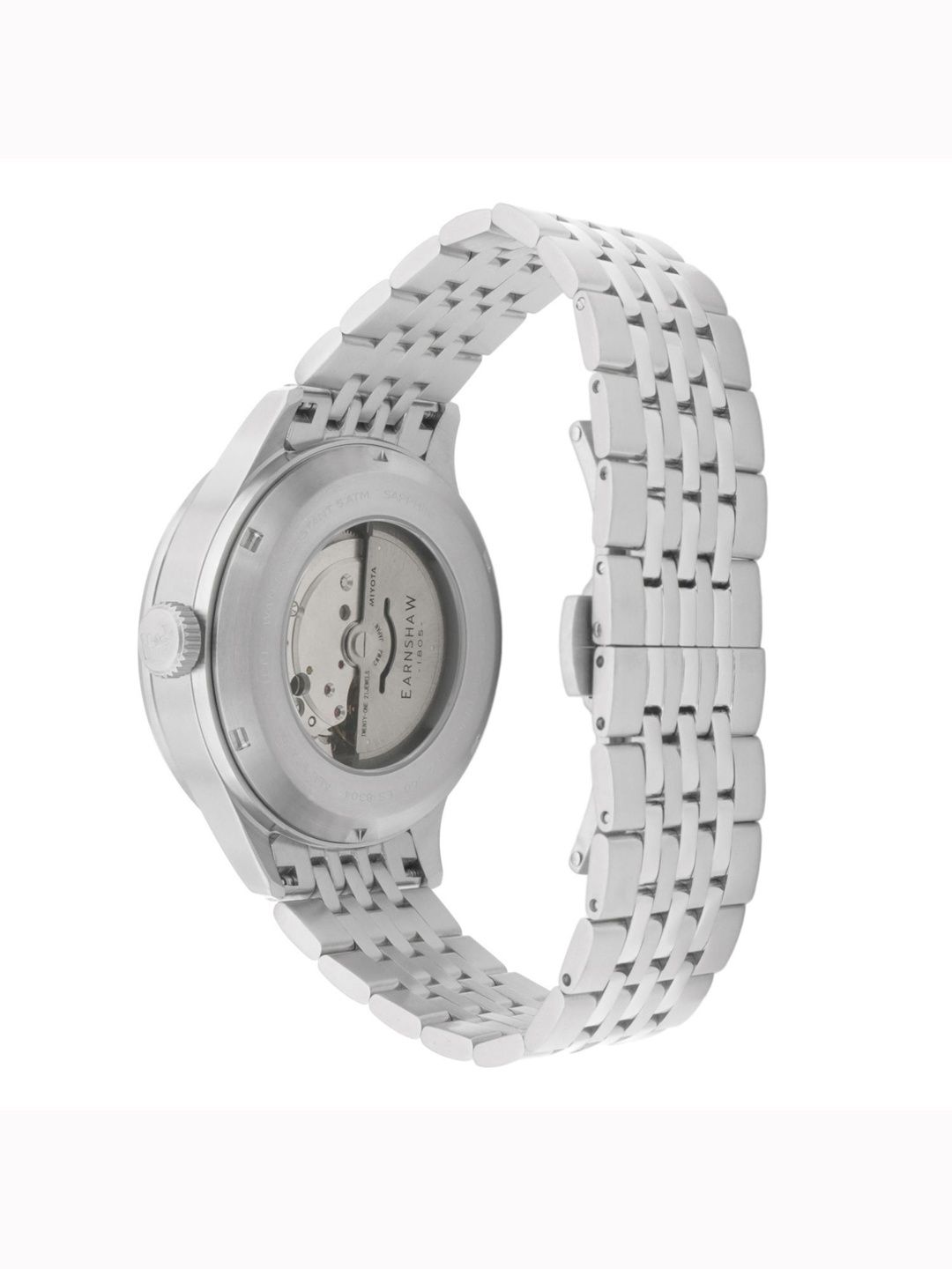 EARNSHAW Men Brass Skeleton Dial & Stainless Steel Bracelet Style Straps Analogue Automatic Motion Powered Watch-picture-36