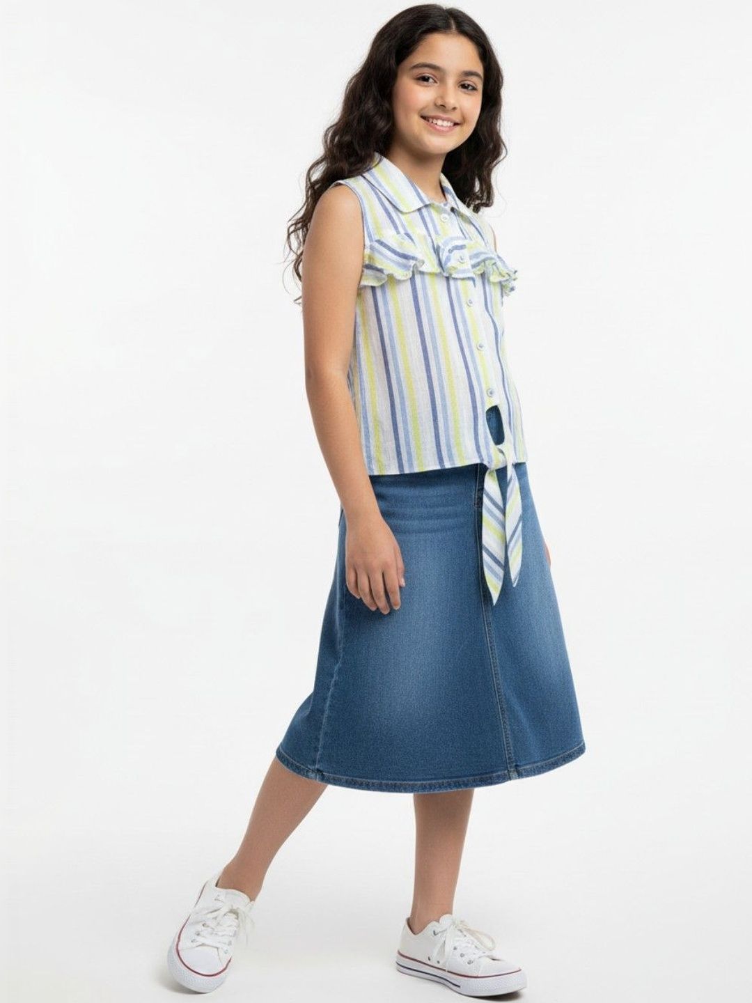 Grit N Groove Girls Striped Cotton Top-picture-48