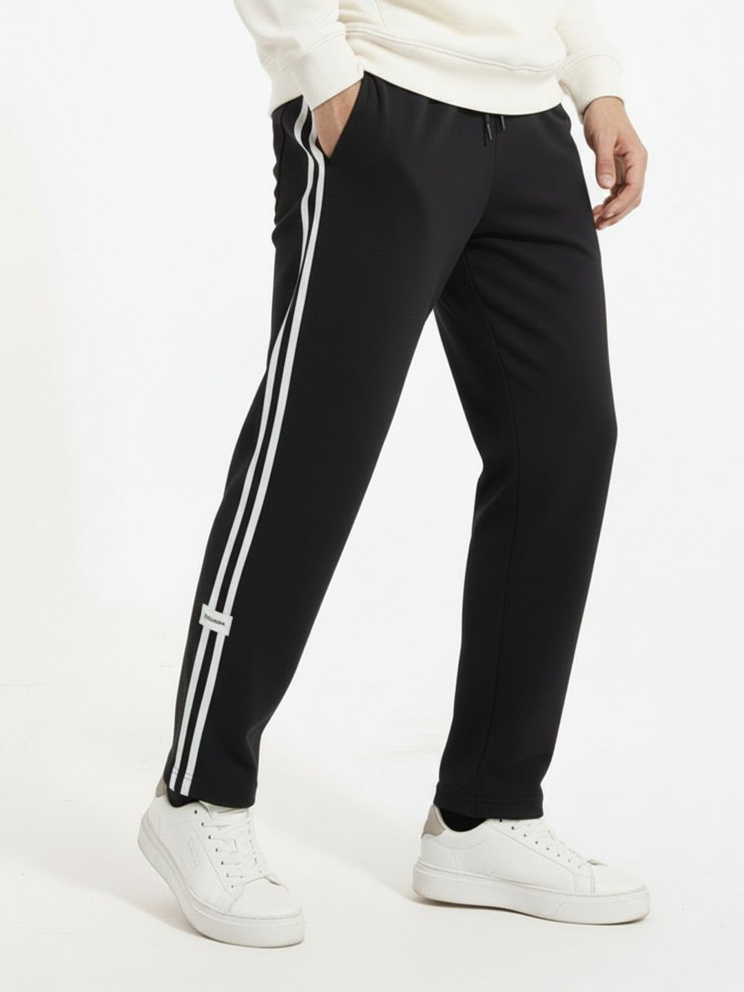 glitchez Men Relaxed Striped Printed Track Pants-picture-32