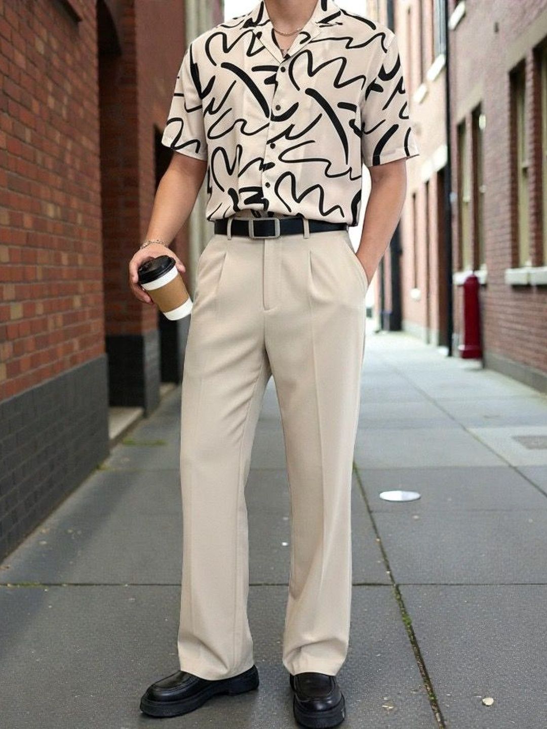 BROADSTAR Men Smart Loose Fit Easy Wash Pleated Trousers-picture-30