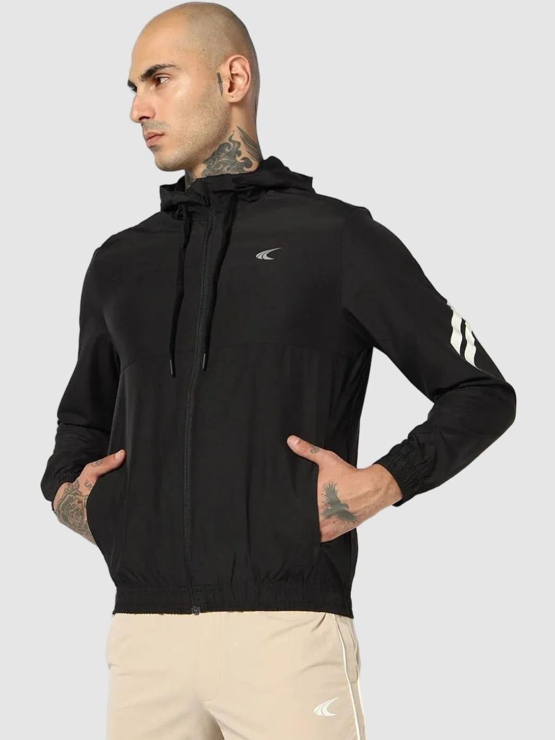 Performax Men Brand Logo Lightweight Training or Gym Sporty Jacket-picture-20