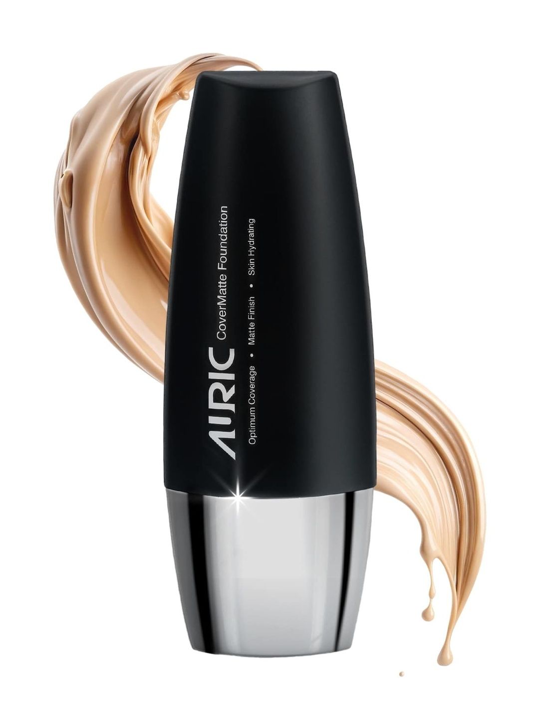 Auric Beauty CoverMatte Liquid Foundation - 30 ml - Cool Sand-image-30