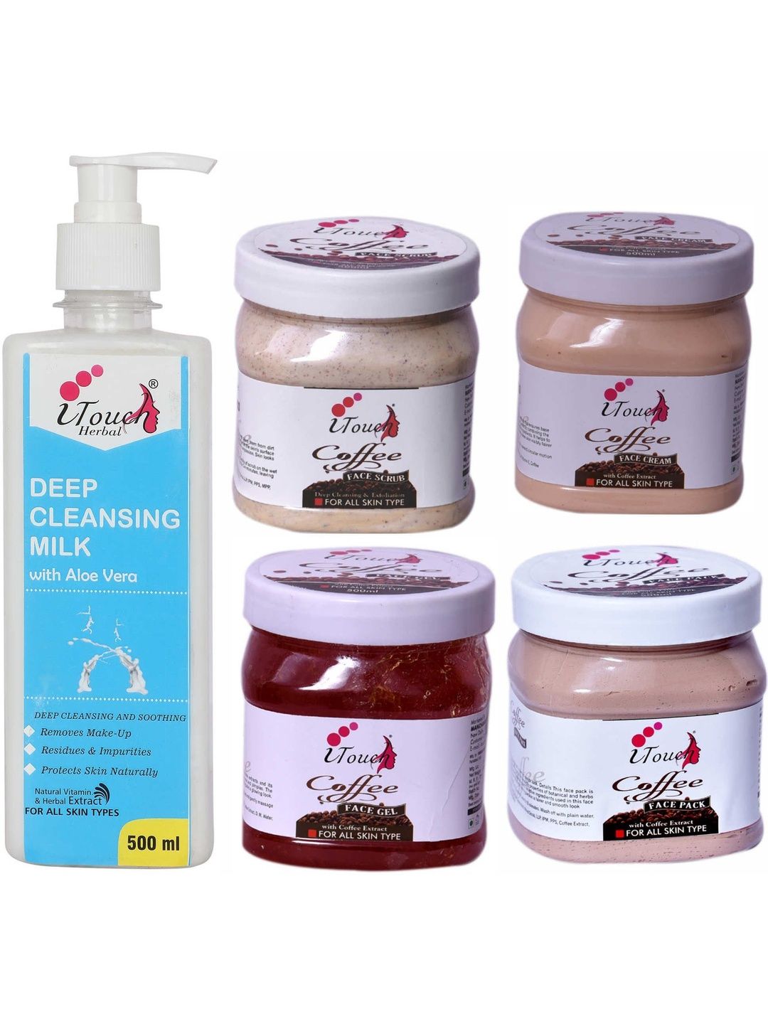I TOUCH HERBAL Chocolate Facial Kit With Cleansing Milk - 500 ml Each-picture-15