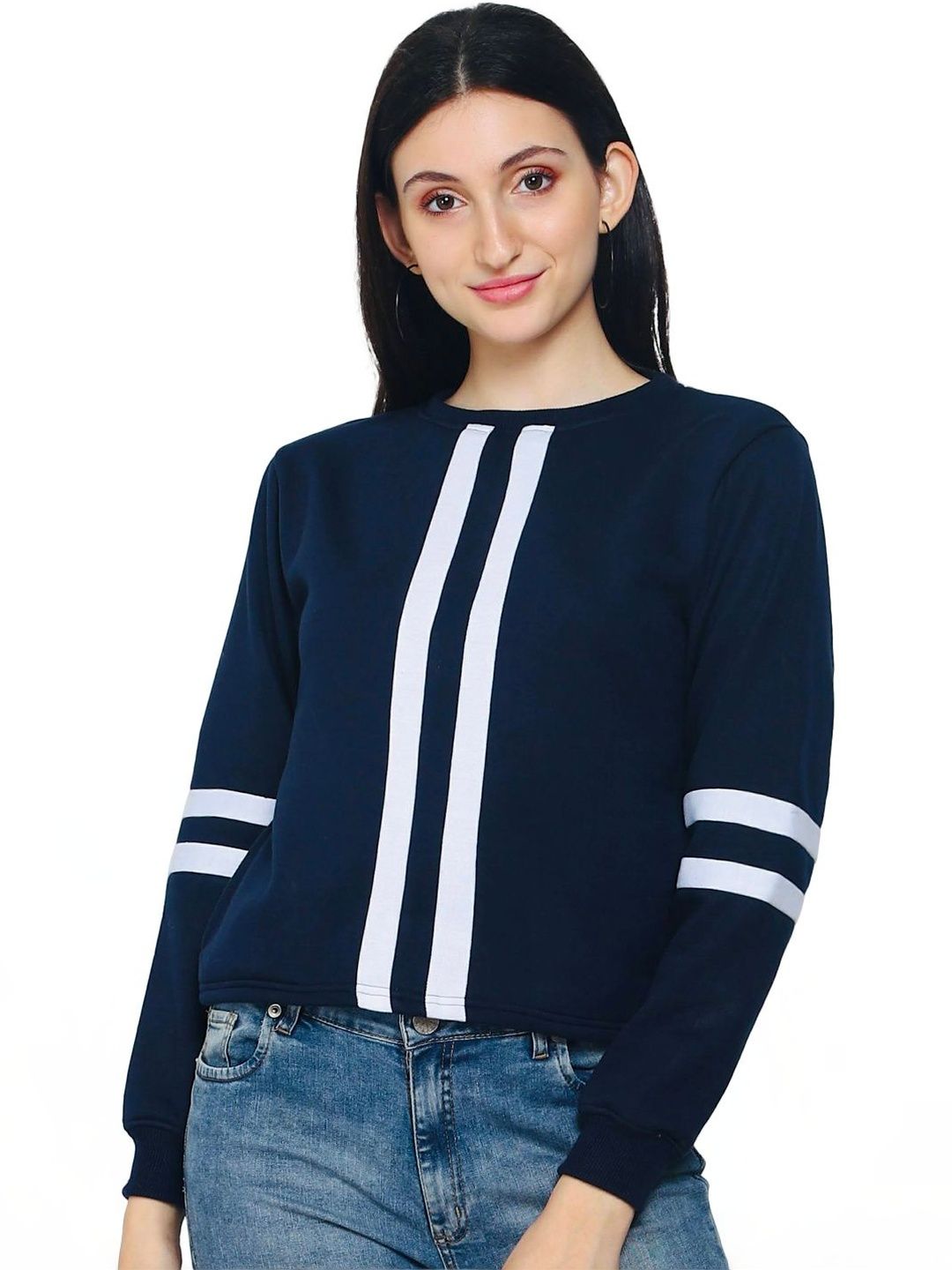 FLAMBOYANT Women Colourblocked Sweatshirt-picture-45