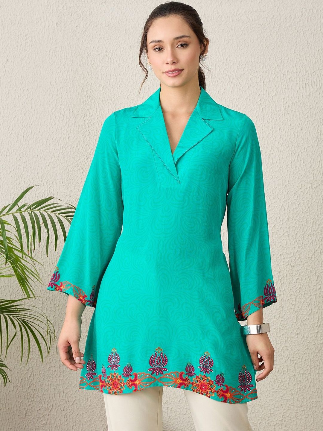 First Resort by Ramola Bachchan Ethnic Crepe Top-picture-50