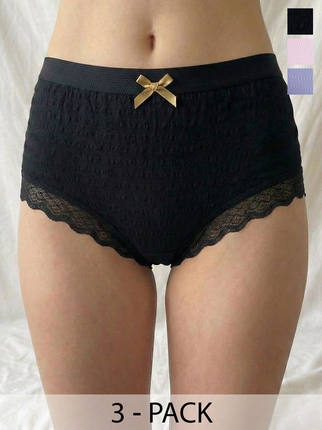 Moda Rapido Pack of 3 Cotton Mid-Rise Basic Briefs-picture-18