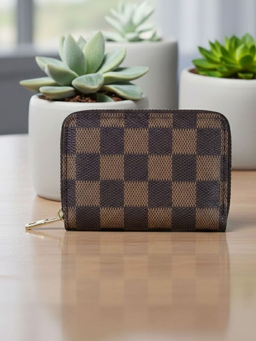 WATCHSTAR Unisex Checked Zip Around Wallet-picture-36