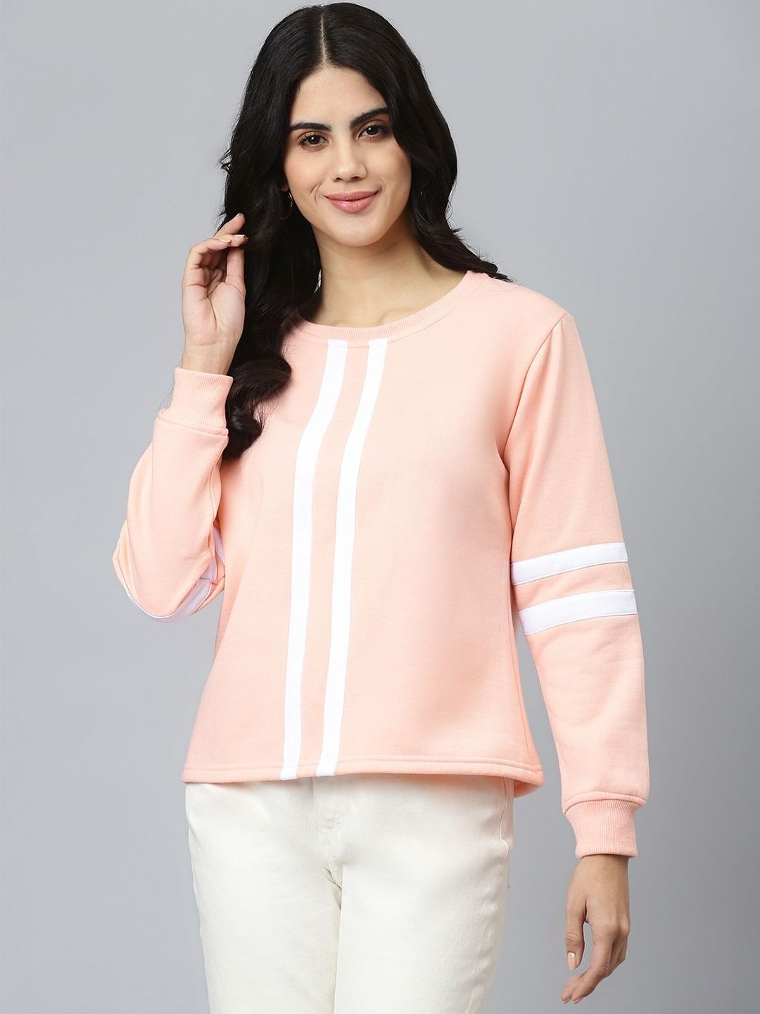 FLAMBOYANT Women Colourblocked Sweatshirt-picture-29