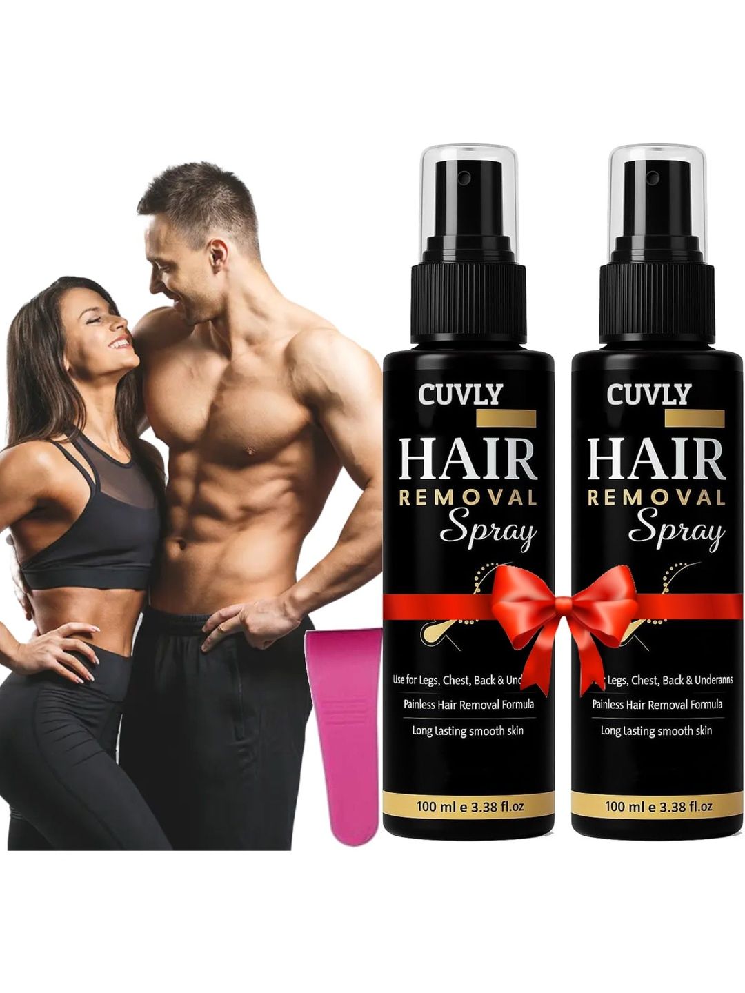 CUVLY Set Of 2 Hair Removal Spray - 100 ml Each-image-4