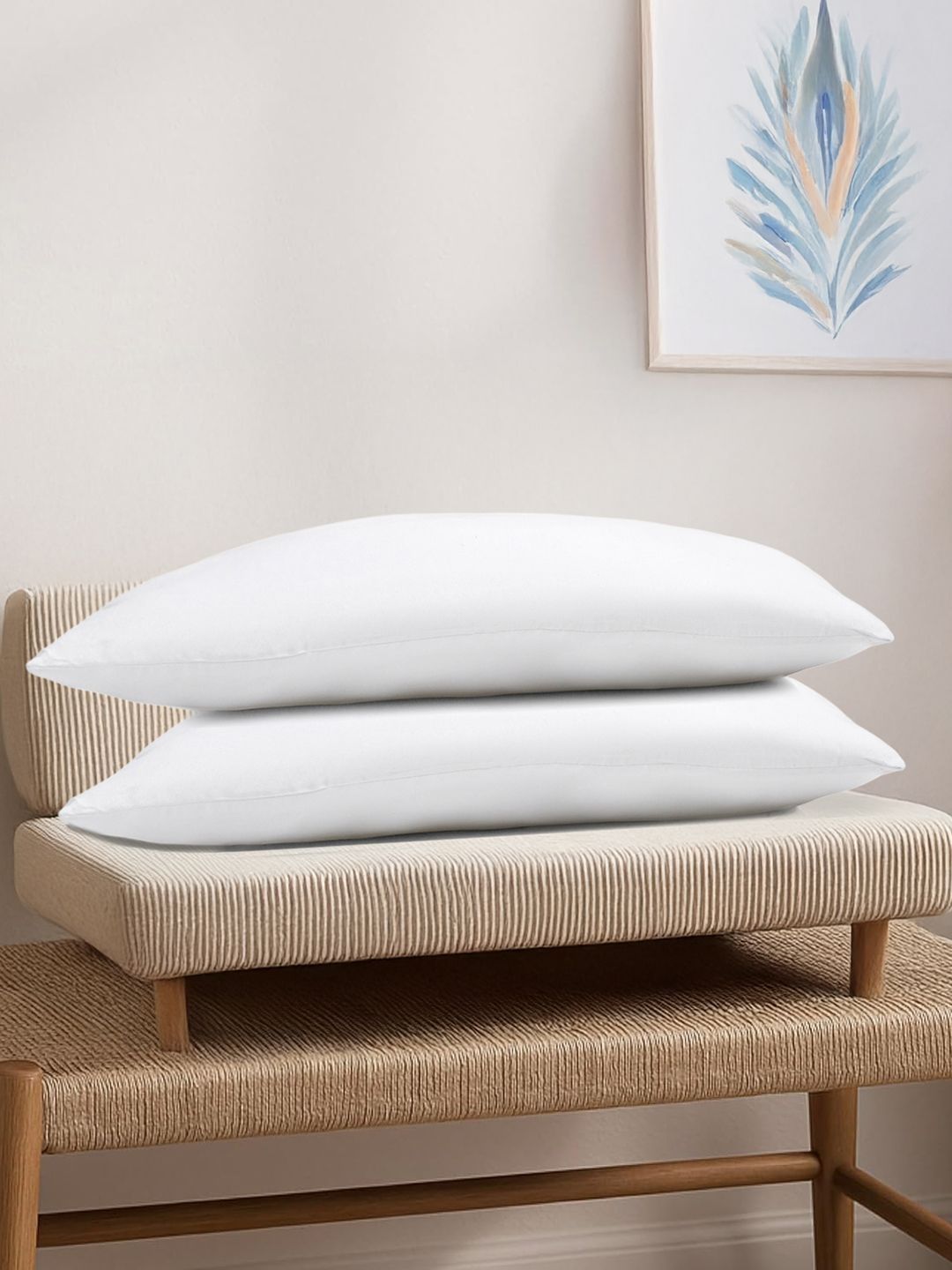 Moca By Monte Carlo White Set of 4 Memory Foam Filled Polyester Sleep Pillow-image-8