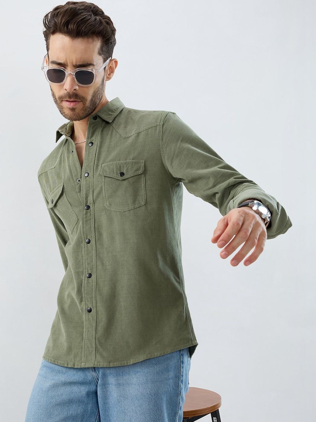 VASTRADO Men Classic Slim Fit Casual Shirt-picture-53