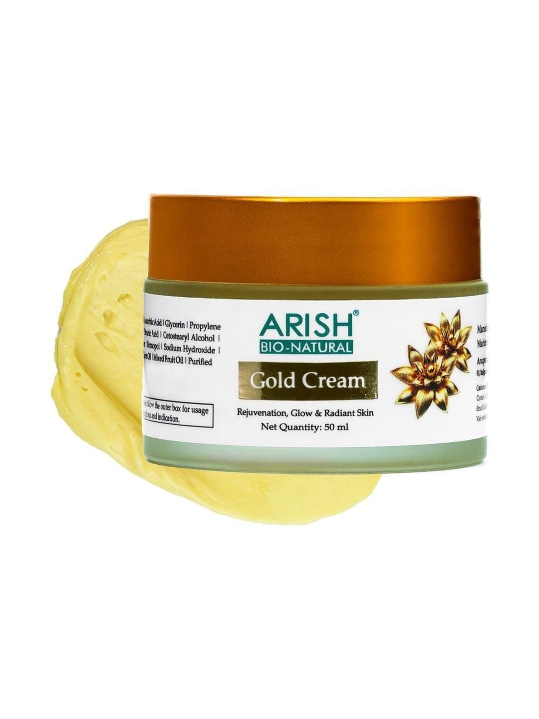 ARISH BIO-NATURAL Rejuvenation Glow & Radiant Skin Gold Cream - 50 ml-image-44