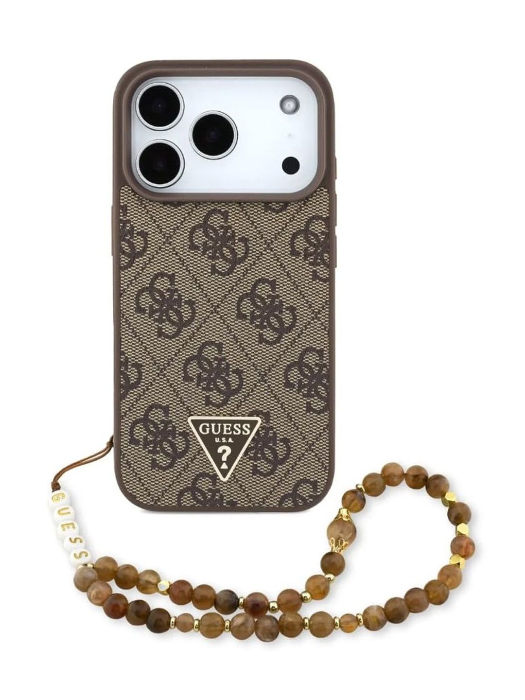 GUESS Geometric Printed iPhone 14 Pro Back Case Mobile Accessories