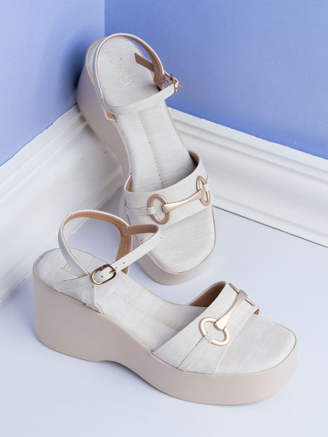 Inc 5 Textured Flatform Sandals with Buckles-picture-53