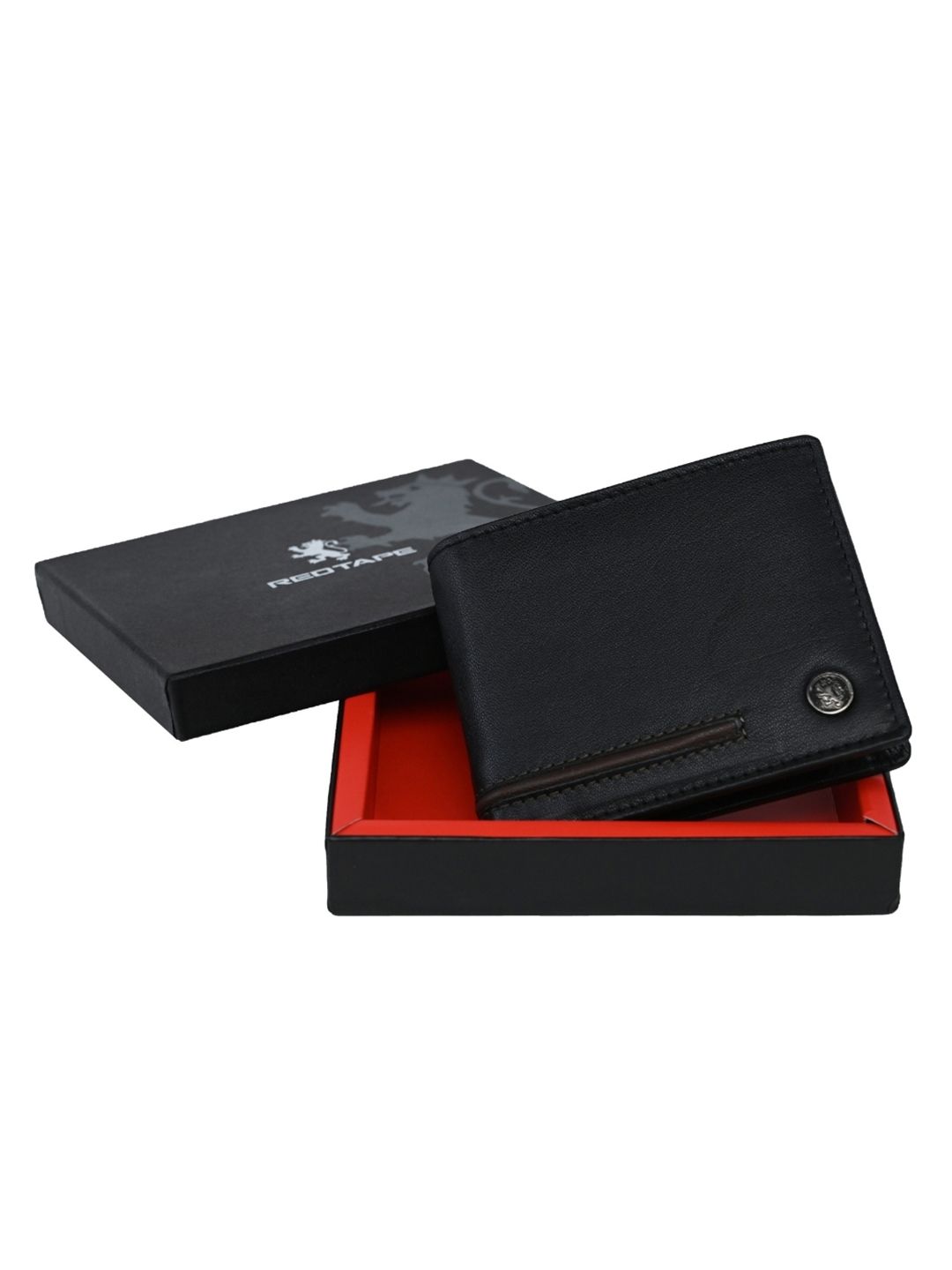 Red Tape Men Leather Bi-Fold Wallet