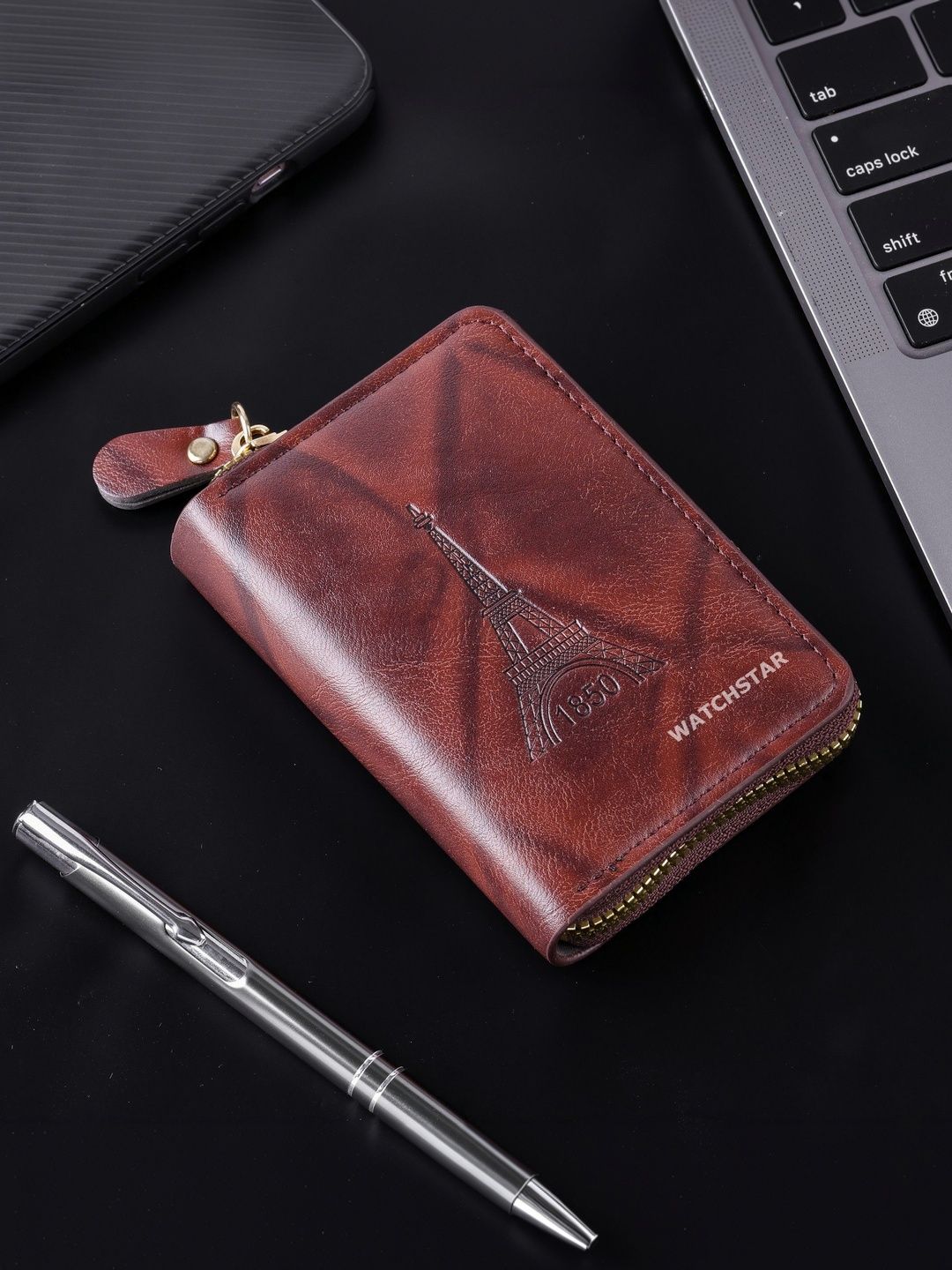WATCHSTAR Unisex Textured Zip Around Wallet-picture-38