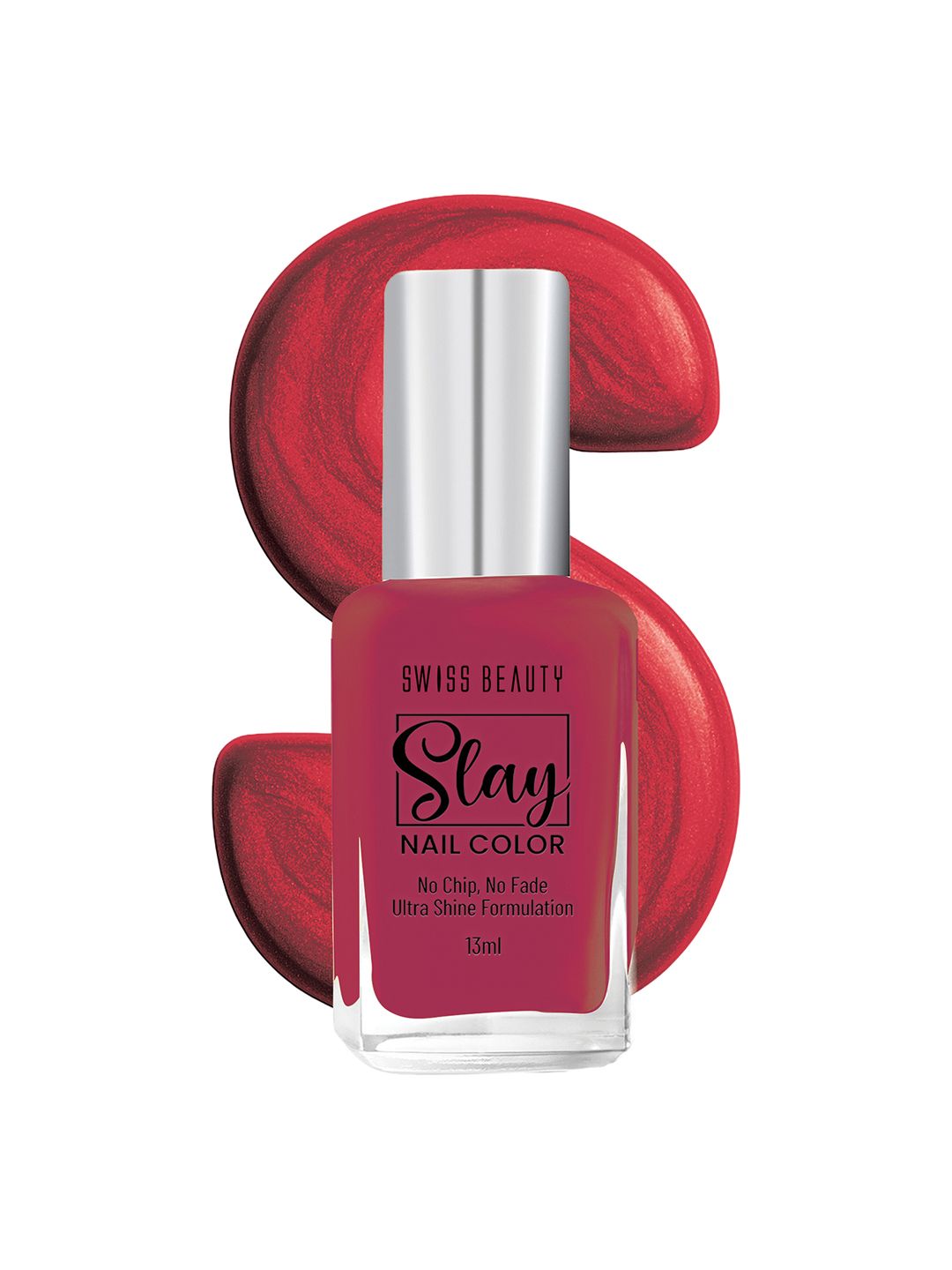 SWISS BEAUTY Slay Nail Polish 13ml - Crystal Pink 616-image-5