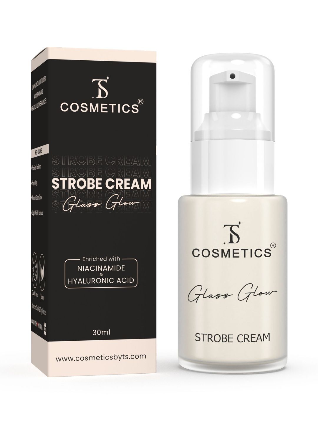 TS COSMETICS Glass Glow Strobe Cream With Vitamin E - 30 ml-image-23