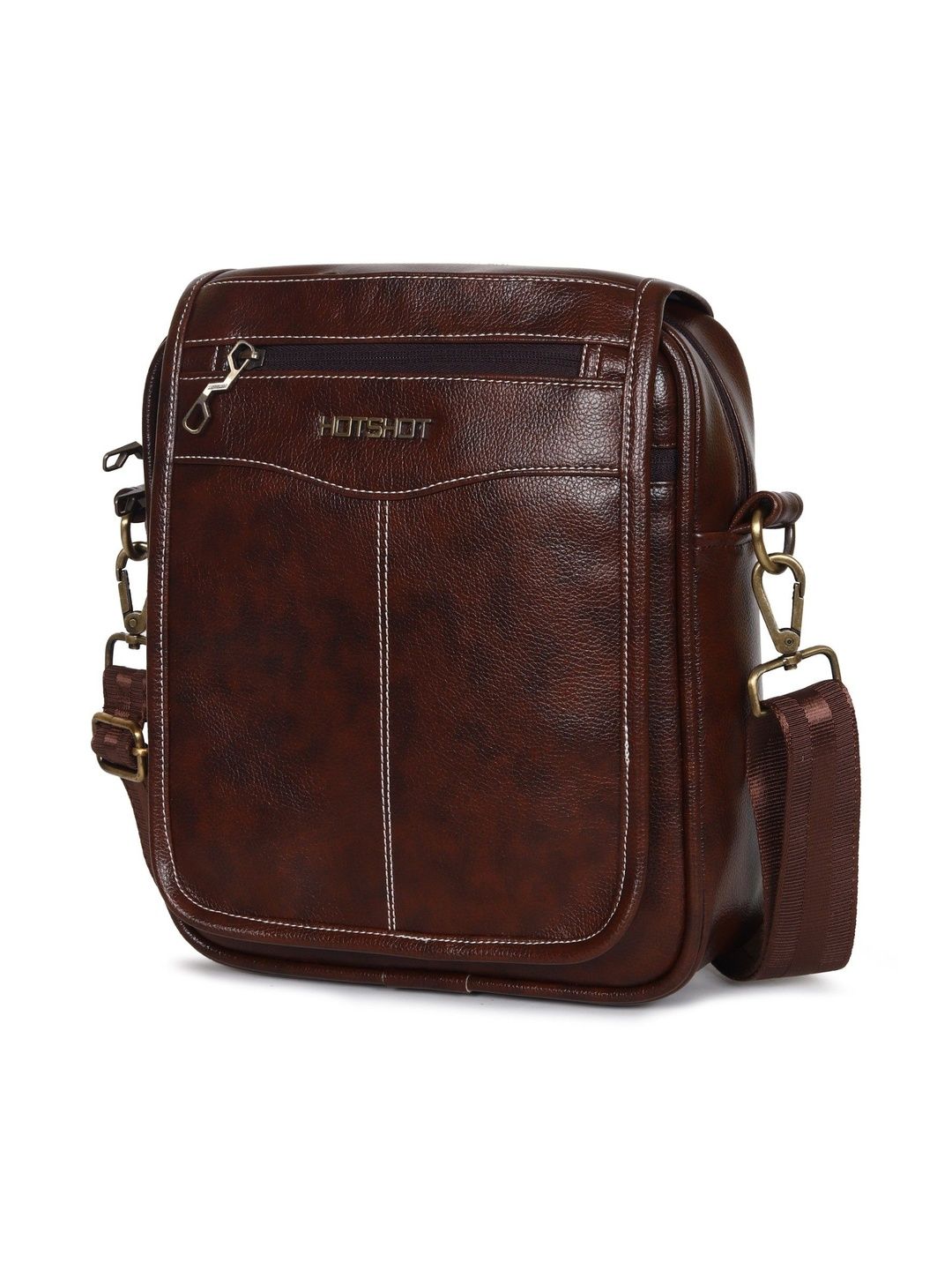 HOTSHOT Textured Leather Sling Bag-picture-14