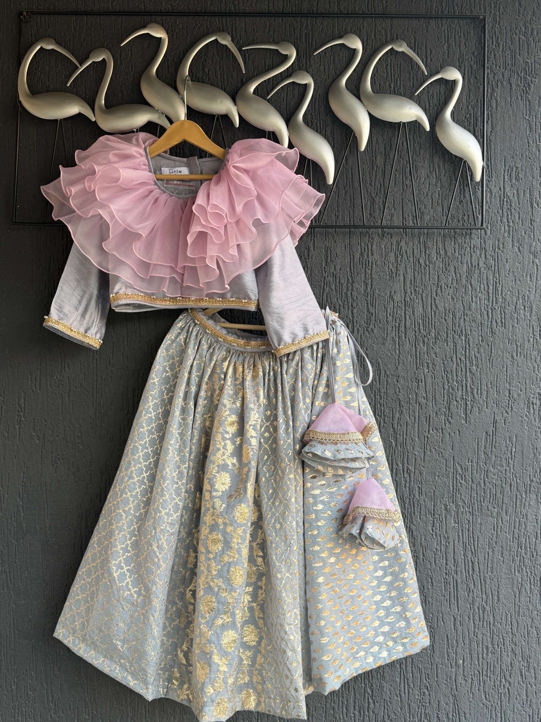 The Little Tales Girls Embellished Ready to Wear Lehenga & Blouse With Dupatta-picture-37