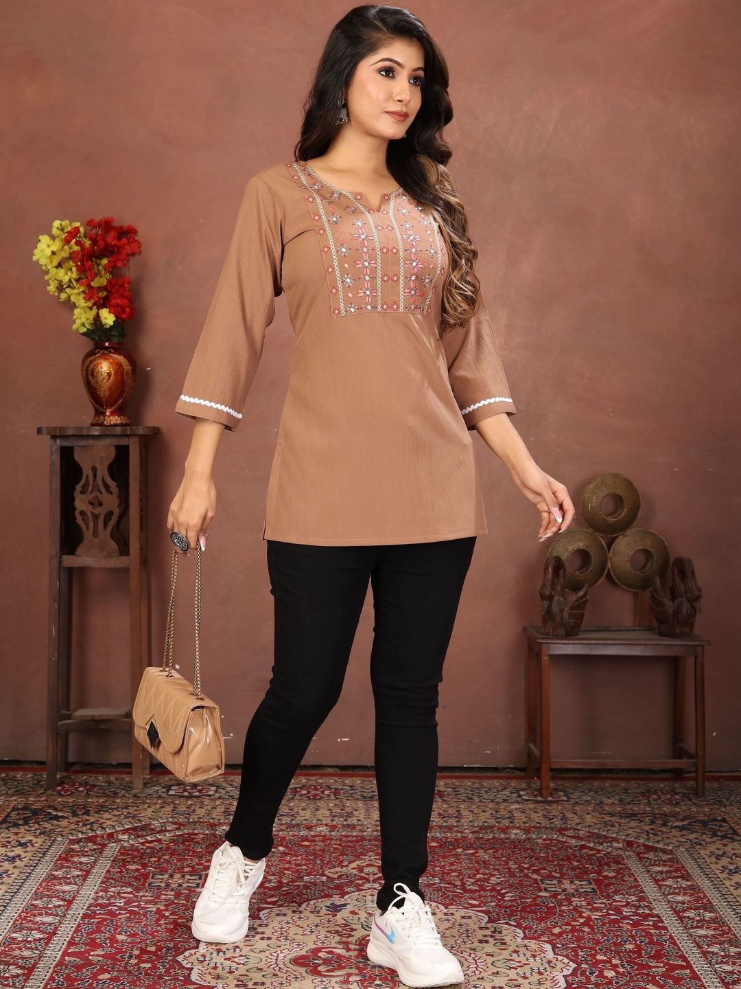 Moda Rapido Embellished Embroidered Top-picture-12