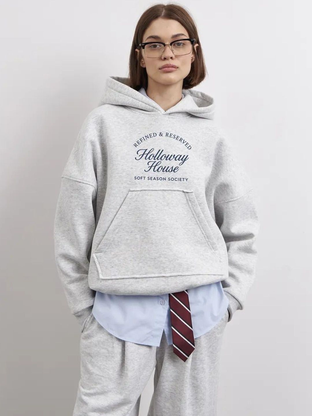 StyleCast x Revolte Women Printed Hooded Sweatshirt-image-4