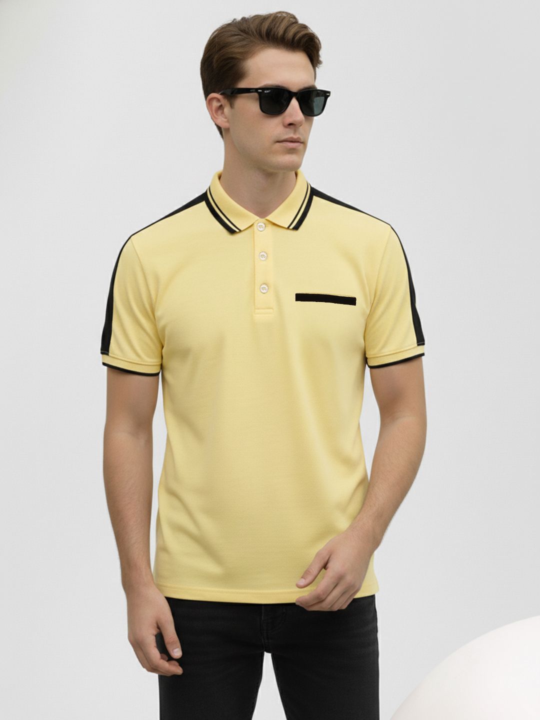 Nautica Colourblocked Polo Collar Pure Cotton T-shirt-picture-16