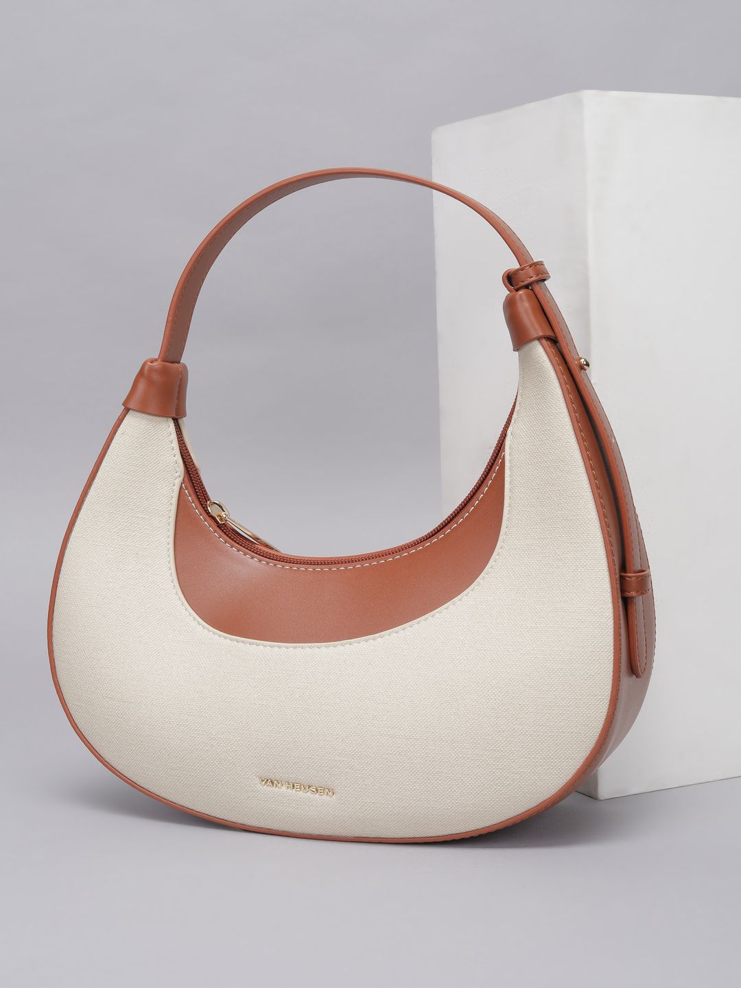 Van Heusen Colourblocked Half Moon Shoulder Bag