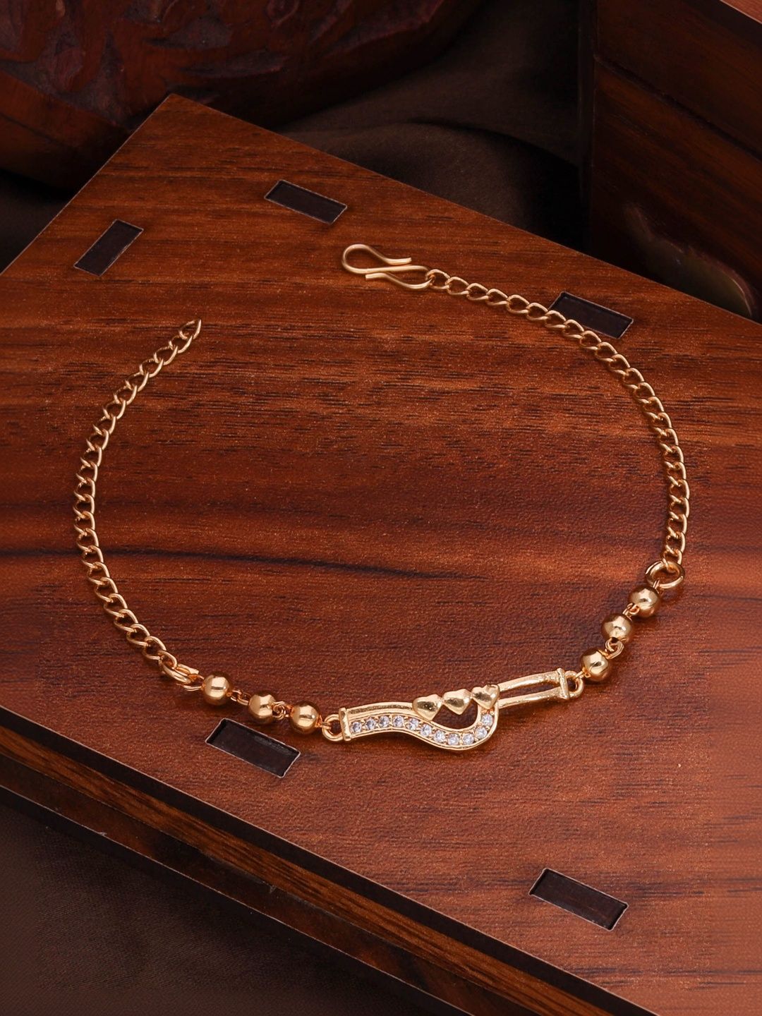 Sangria American Diamond Stone Studded Bracelet