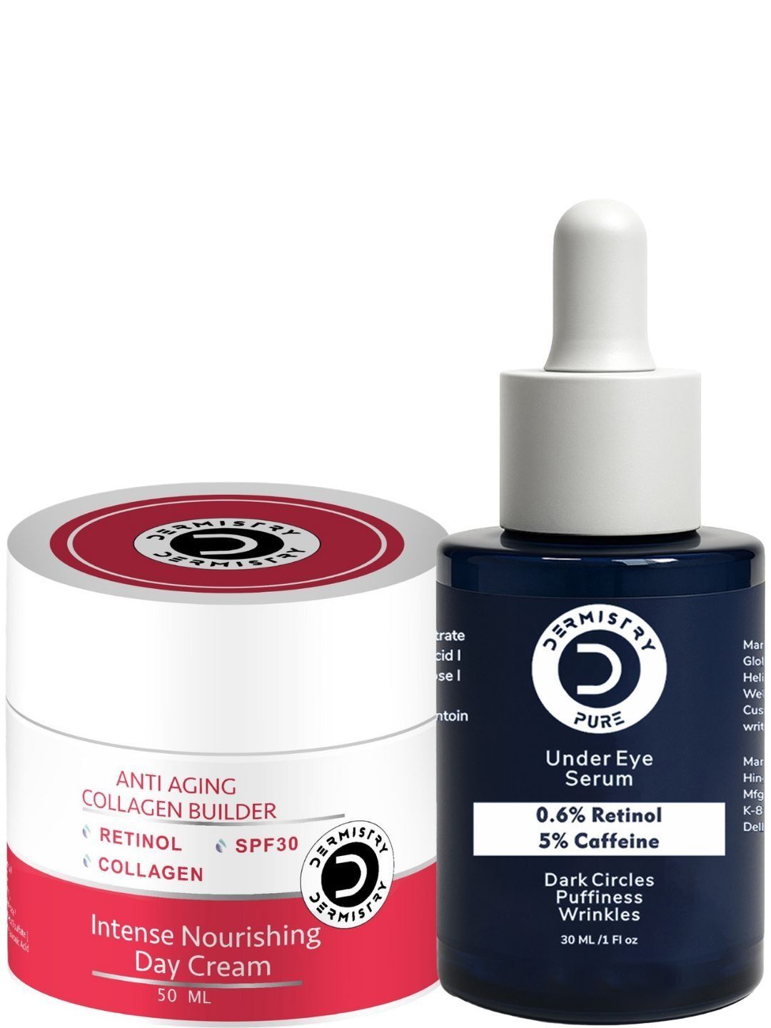 DERMISTRY Set Of 2 0.6% Retinol 5% Caffeine Under Eye Serum - 30 ml & Day Cream - 50 ml-picture-17