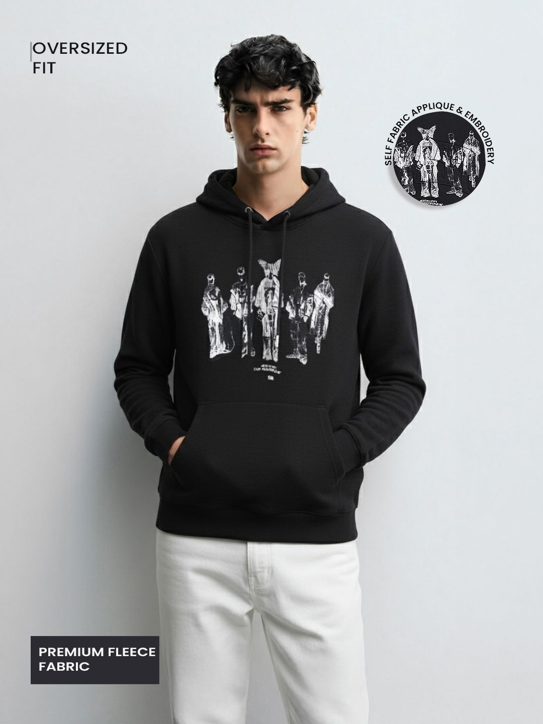 The Indian Garage Co Men Printed Hooded Sweatshirt-picture-29