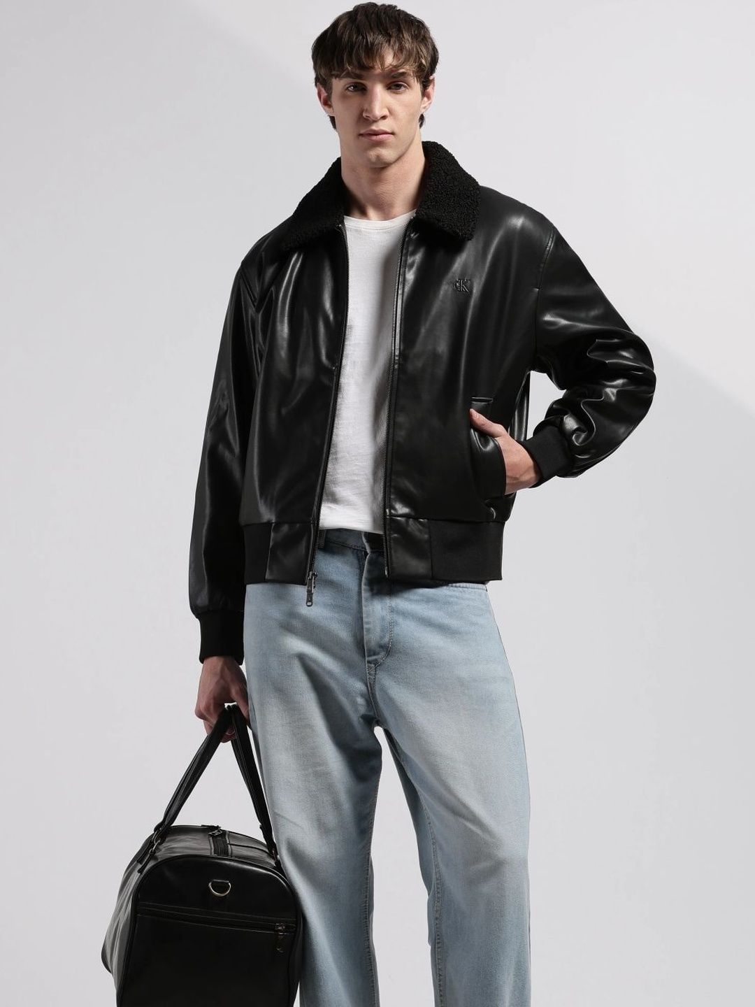 Calvin Klein Jeans Men Brand Logo Bomber Jacket-picture-29