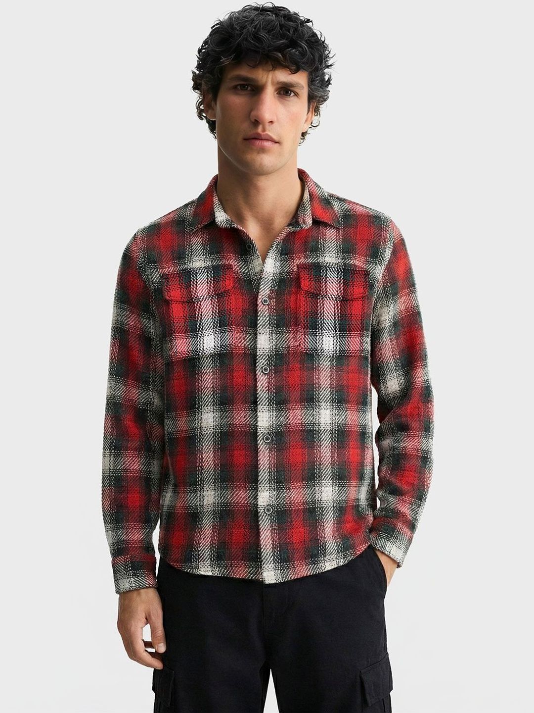 The Indian Garage Co Men Tartan Checks Checked Casual Shirt-picture-40
