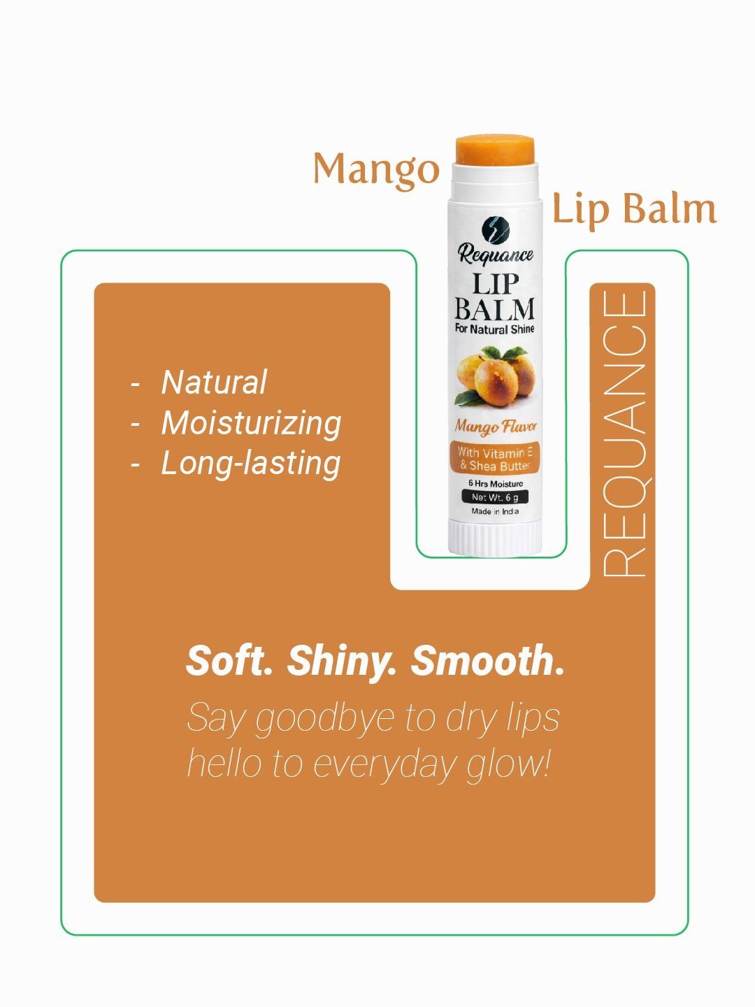 REQUANCE Lip Balm With Vitamin E- 10 g- Mango-image-27