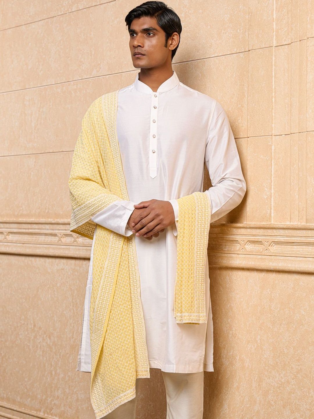 Tasva Men Embroidered Stole-picture-22