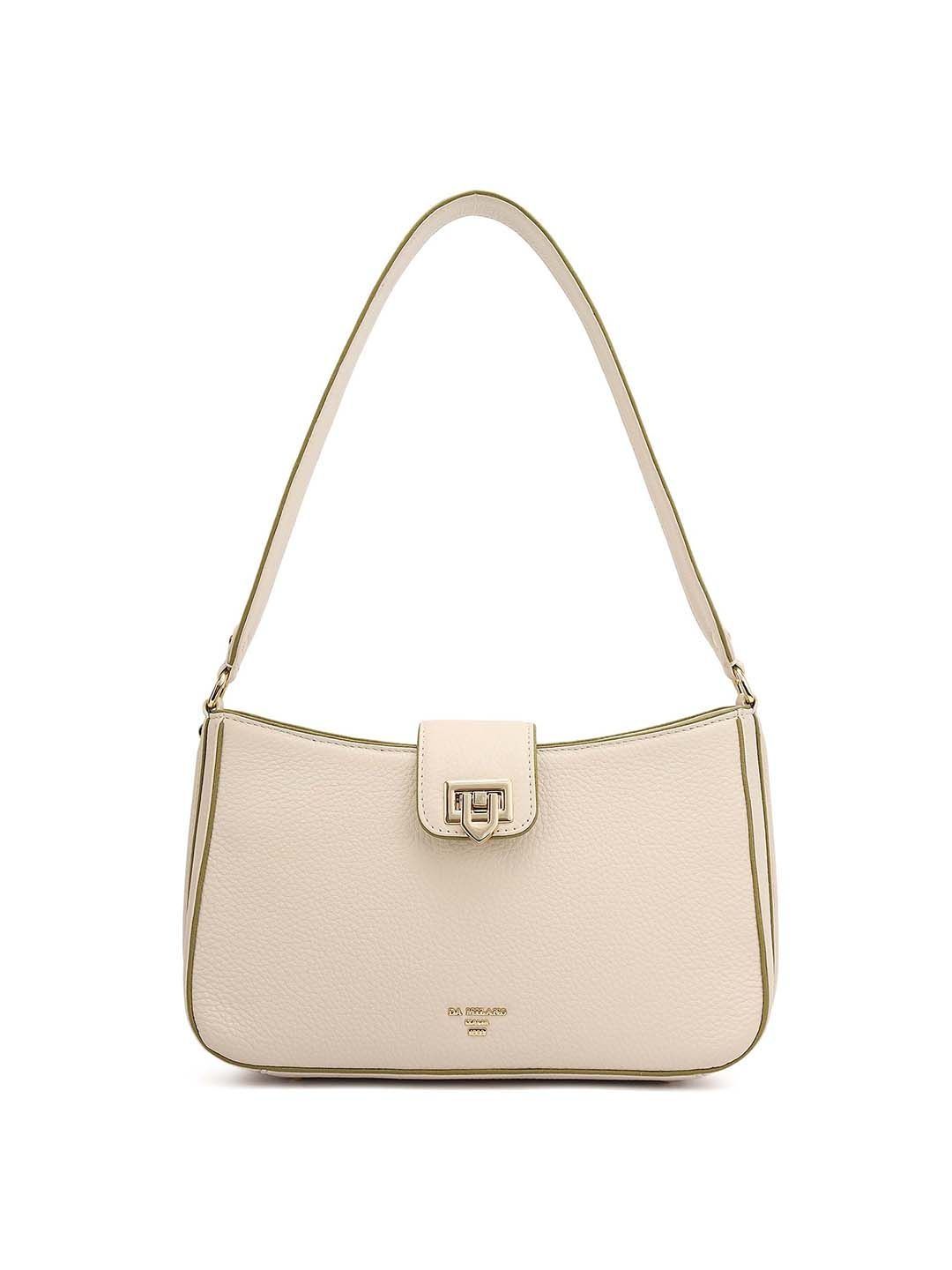 Da Milano Textured Leather Structured Shoulder Bag-picture-22